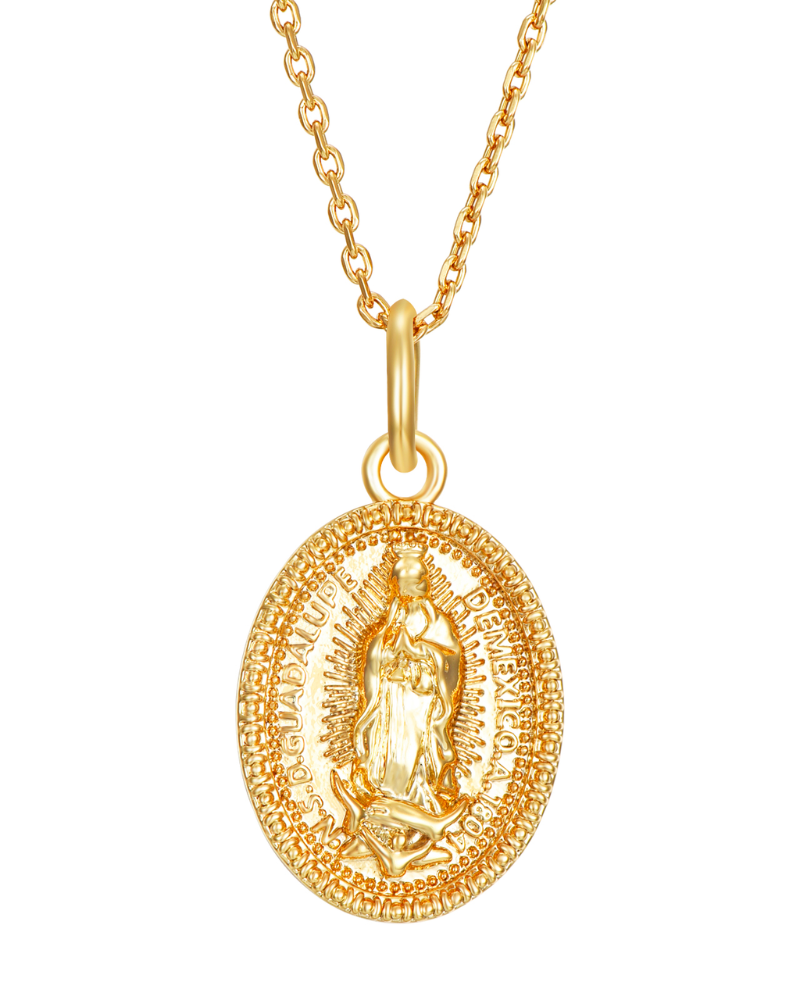 Collar Virgen de Guadalupe Acero