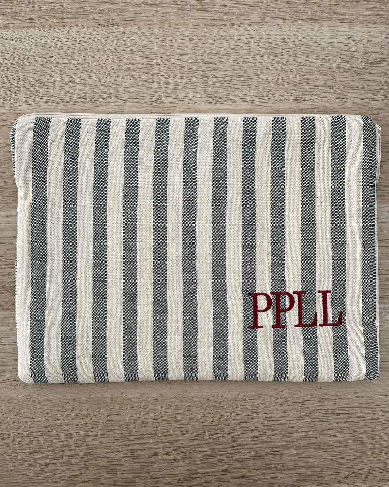 Personalized Sally Computer Case with the initials PPLL