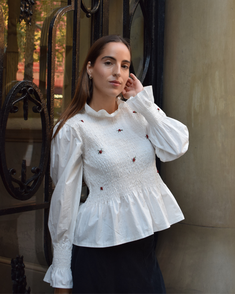 Camisa Cristina granate