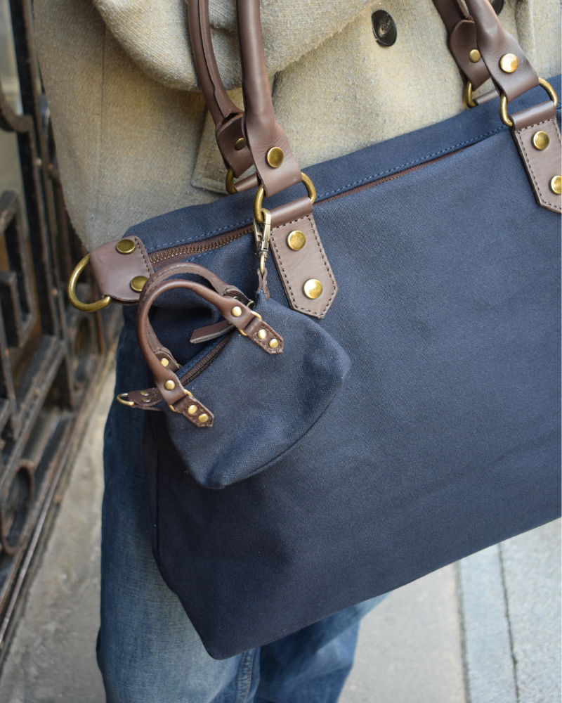 Federica blue navy bag Charm