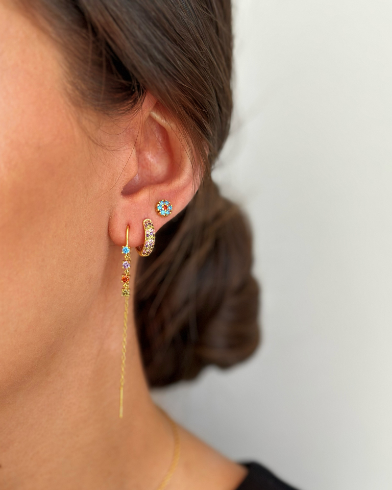 Long Iris earrings