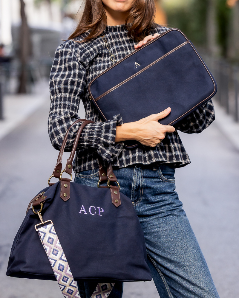 Pack Bolso Federica + Funda Federica Azul marino