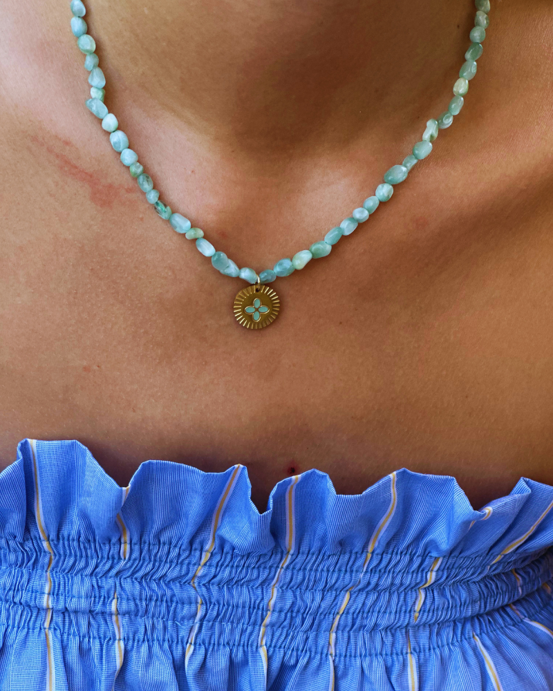 Collar Larimar Verde