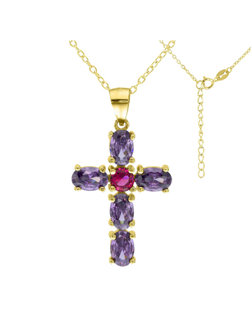 Autumn Cross Necklace