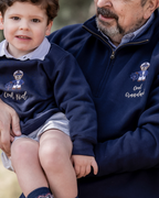 Pack Sudadera Zip personalizada adulto + sudadera cuello redondo niño Oso marinero