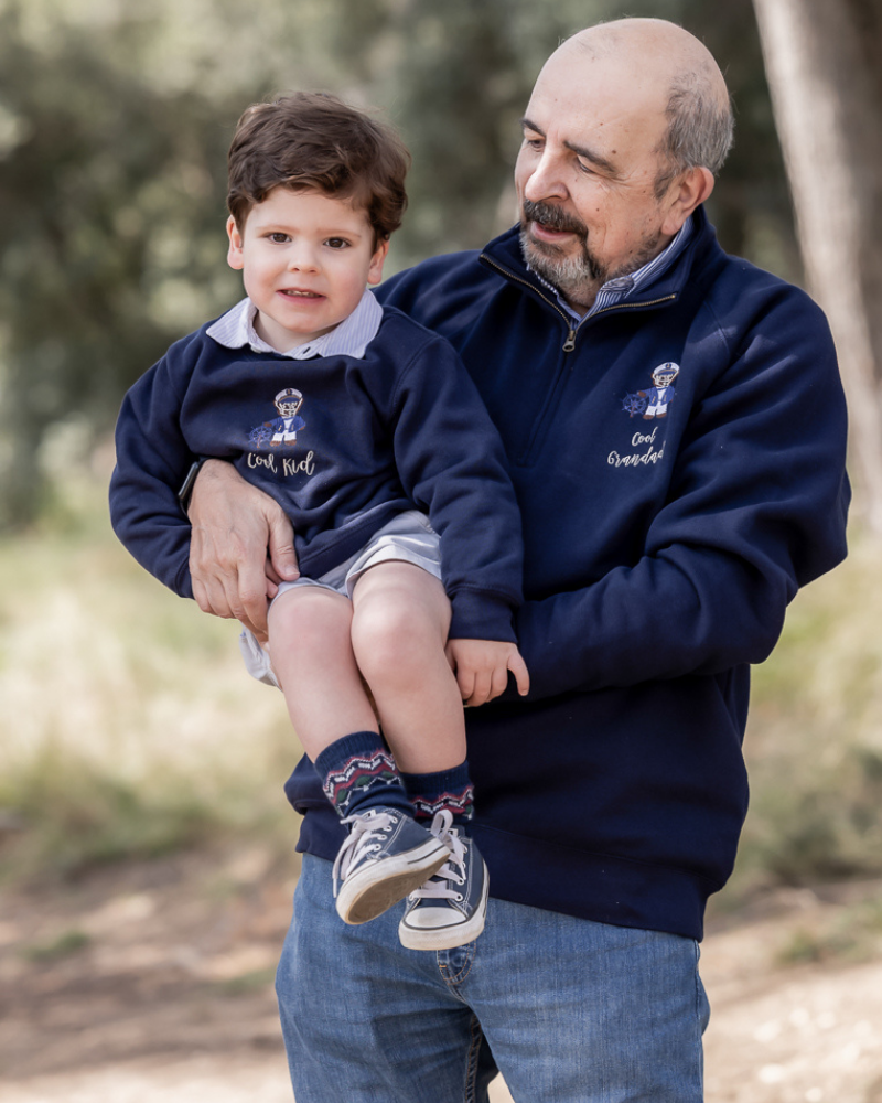 Pack Sudadera Zip personalizada adulto + sudadera cuello redondo niño Oso marinero