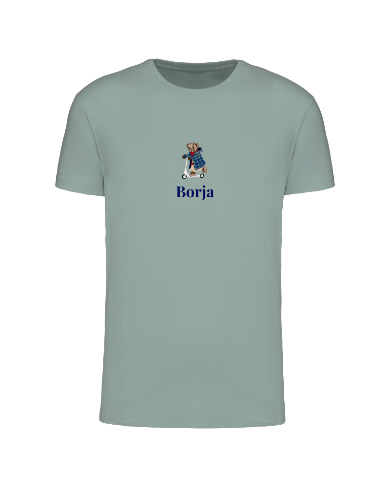 Camiseta personalizada Oso Patinete niño (3M a 14 años)