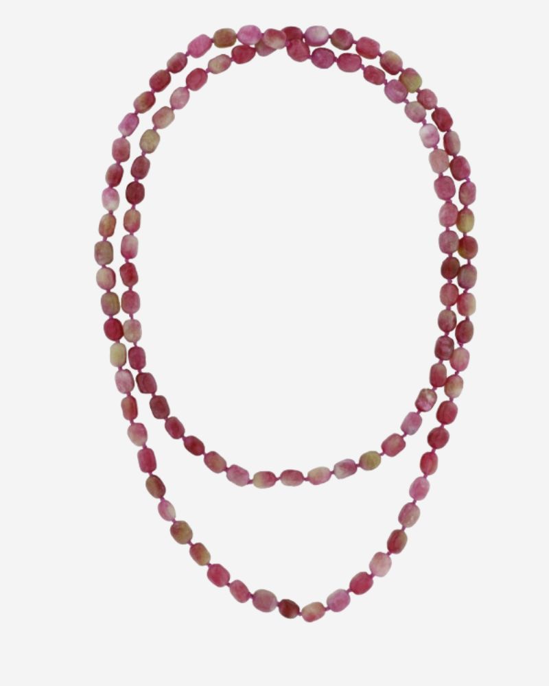 Collar Largo Jade Fucsia