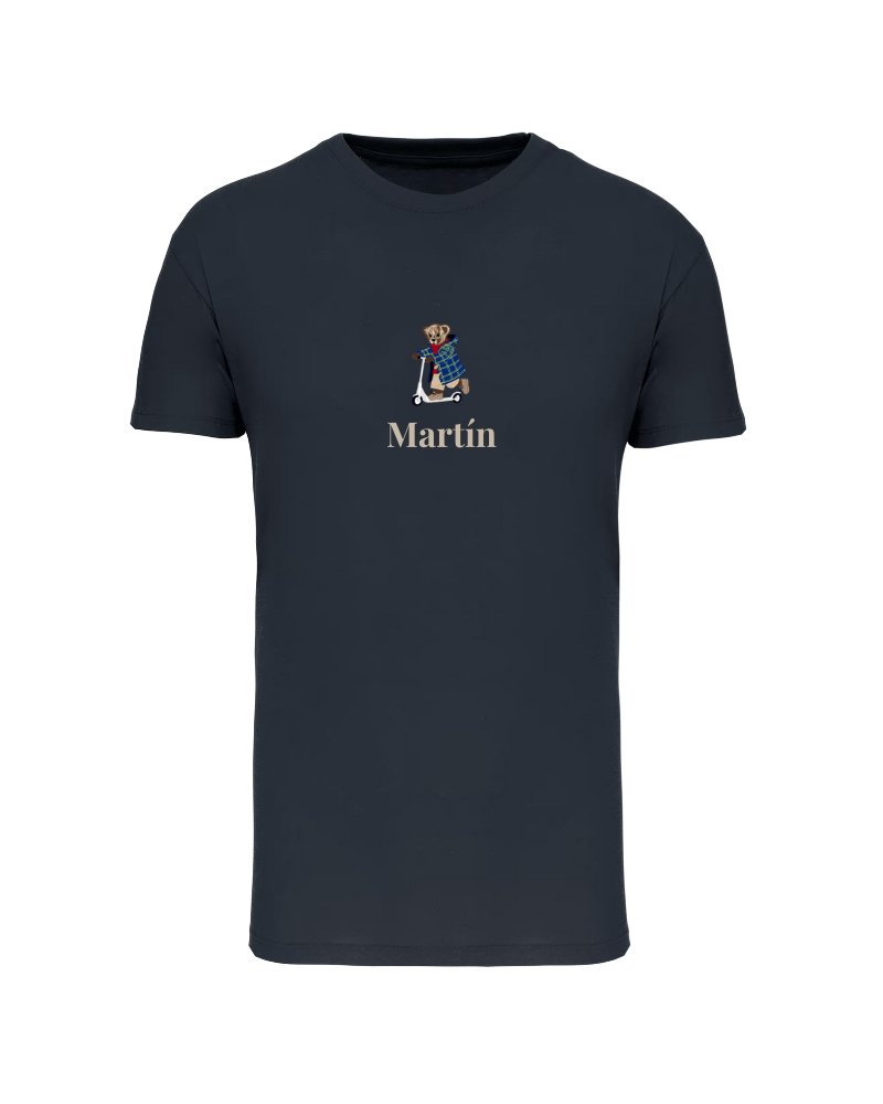 Camiseta personalizada Oso Patinete niño (3M a 14 años)