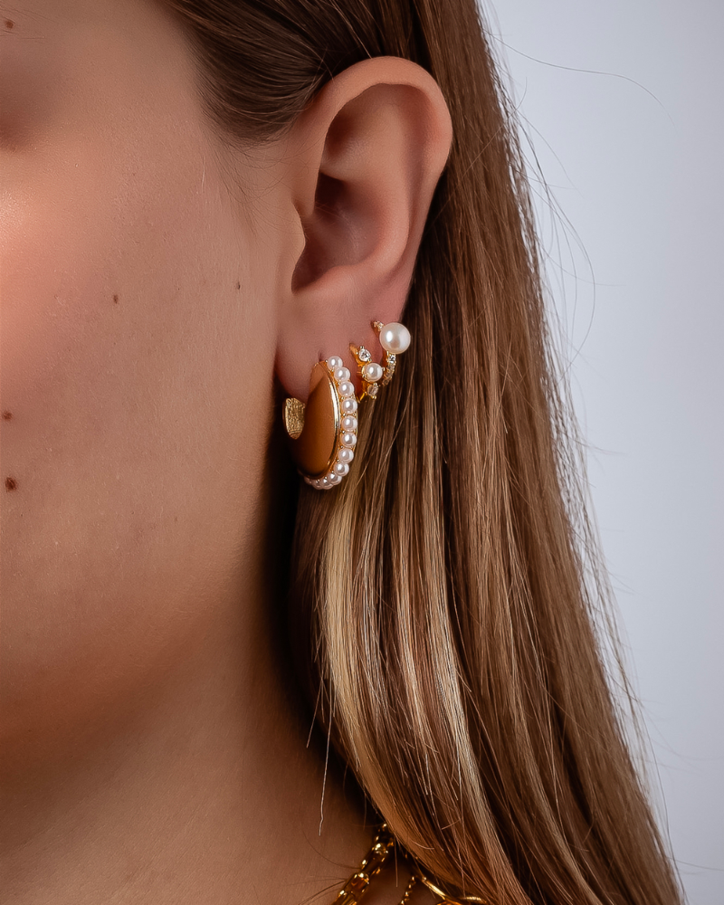 Pendientes Oval perlas Silver