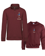 Pack Sudadera Zip personalizada adulto + sudadera cuello redondo niño Oso marinero