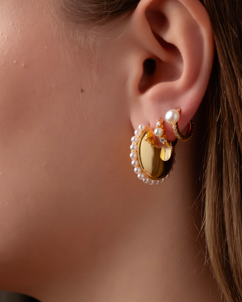 Pendientes shine pearls