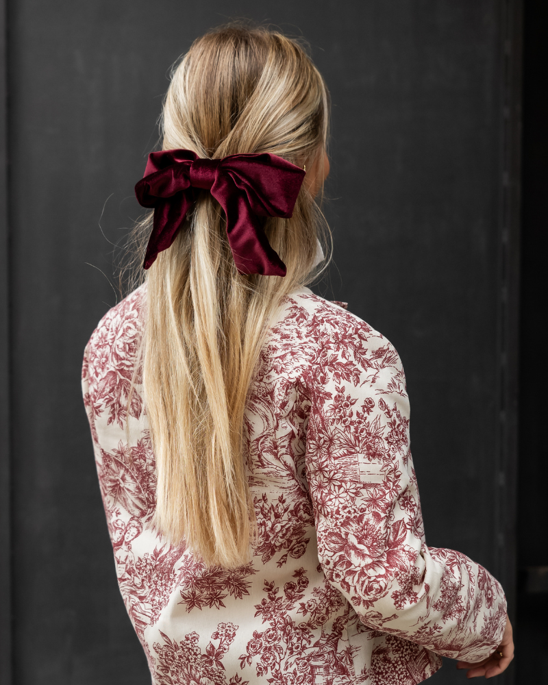 Chaqueta Toile de Jouy Granate