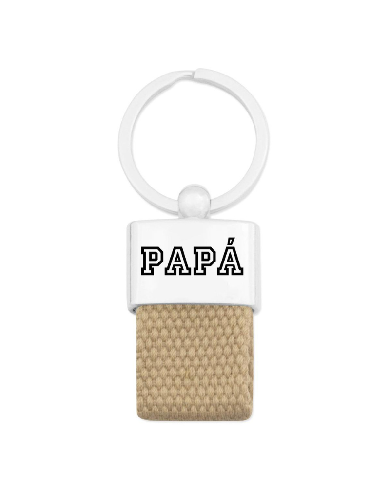 BOCHOI Portachiavi Personalizzato 'Llavero De Papá' – Supereroe Per Il Papà, Regalo Per La Festa Del Papà, Compleanno, Con Scatola Regalo