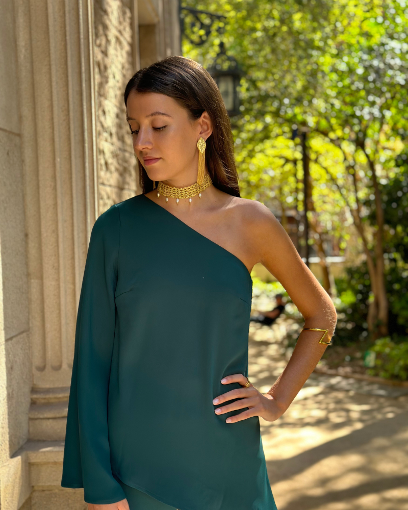 Choker Classic Golden Crochet