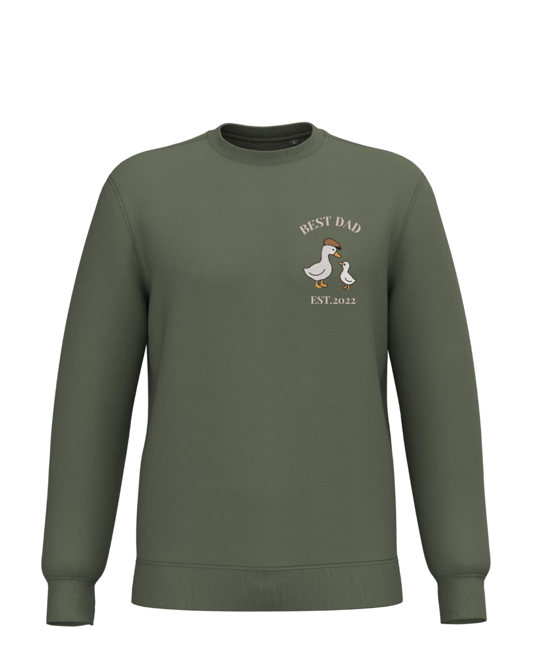 PERSONALISED UNISEX SWEATSHIRT DUCKS Kaki