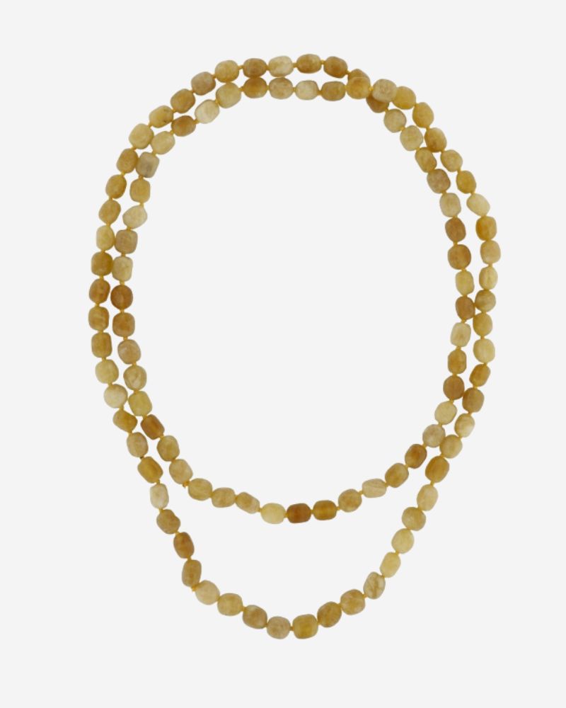 Collar Largo Jade Amarillo