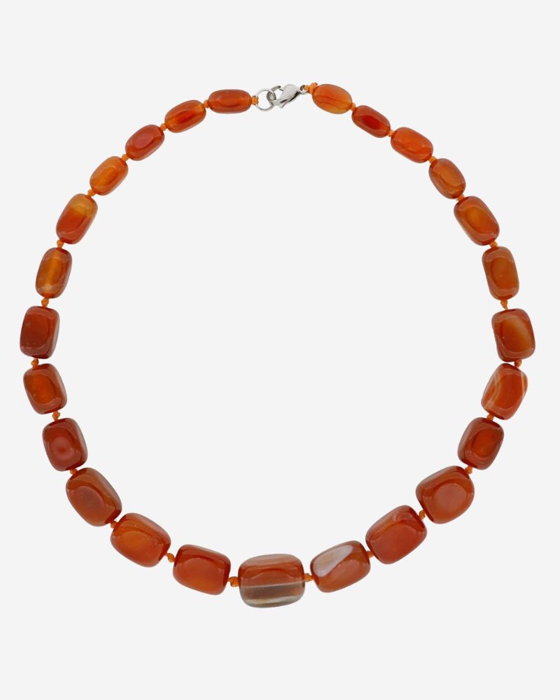 Collar Ágata Naranja