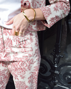 Set Toile de Jouy Granate