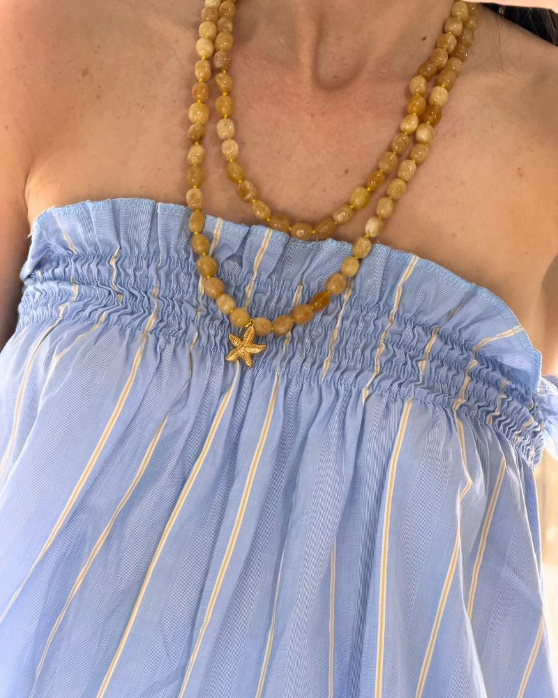 Collar Largo Jade Amarillo