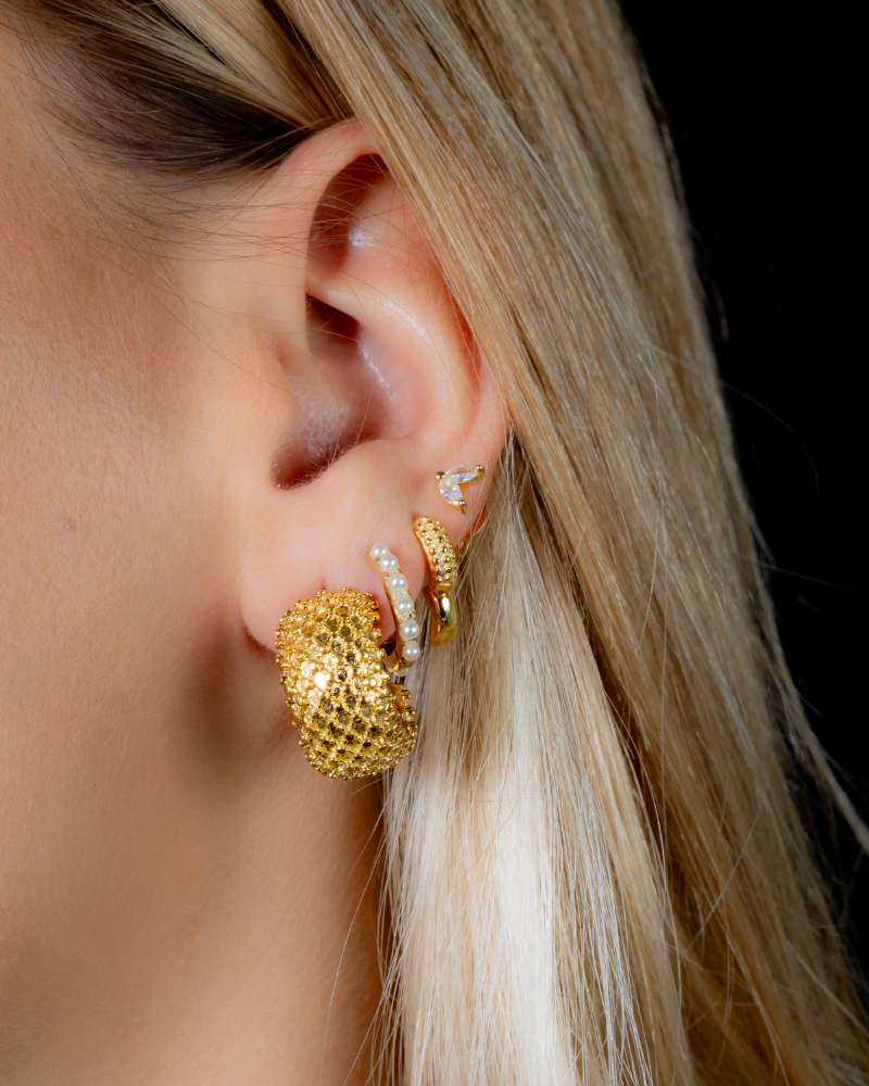 MINI ARITOS PERLAS GOLD