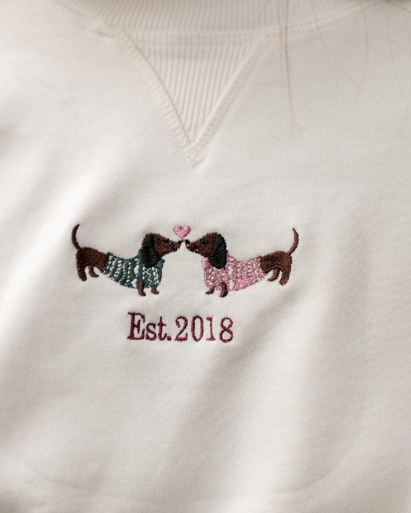 Sudadera personalizada Love Dachshund