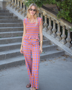 Pantalón Vichy Orange
