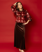 Falda Leonor brown