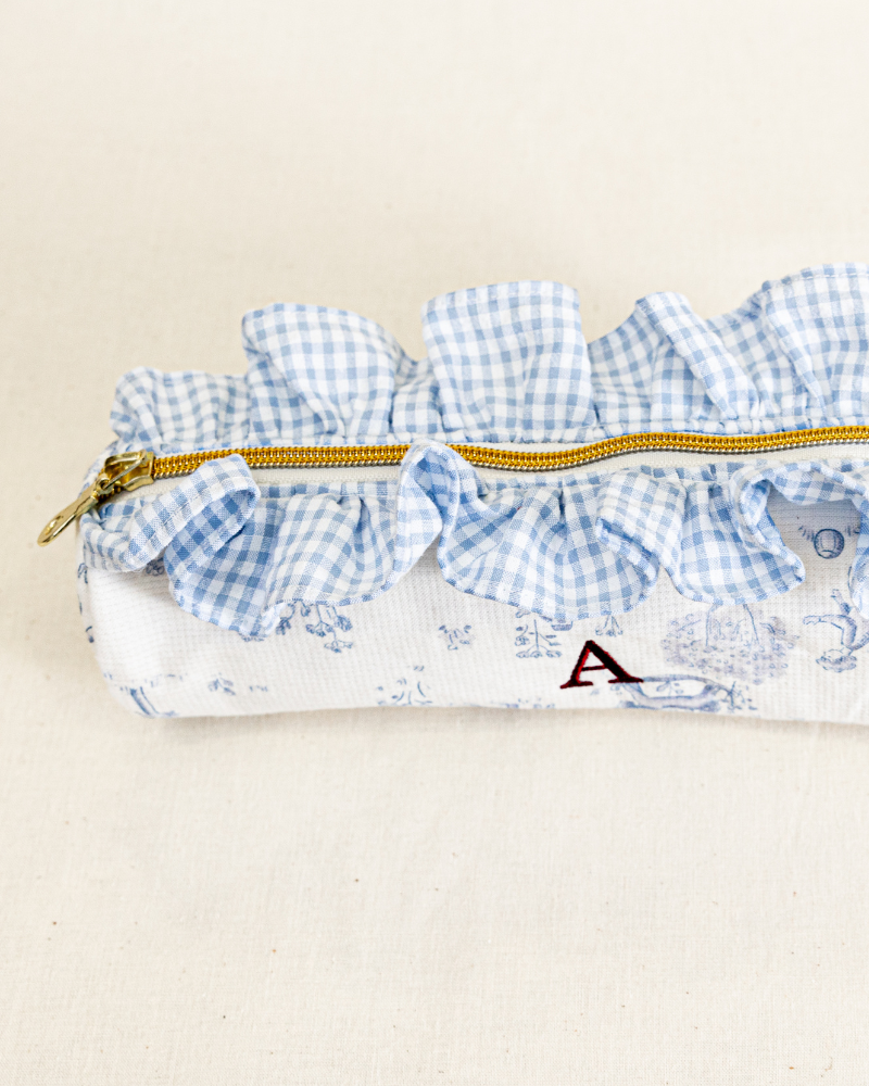 Estuche Baby Toile de Jouy azul