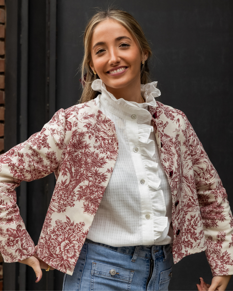 Toile de Jouy Garnet Jacket