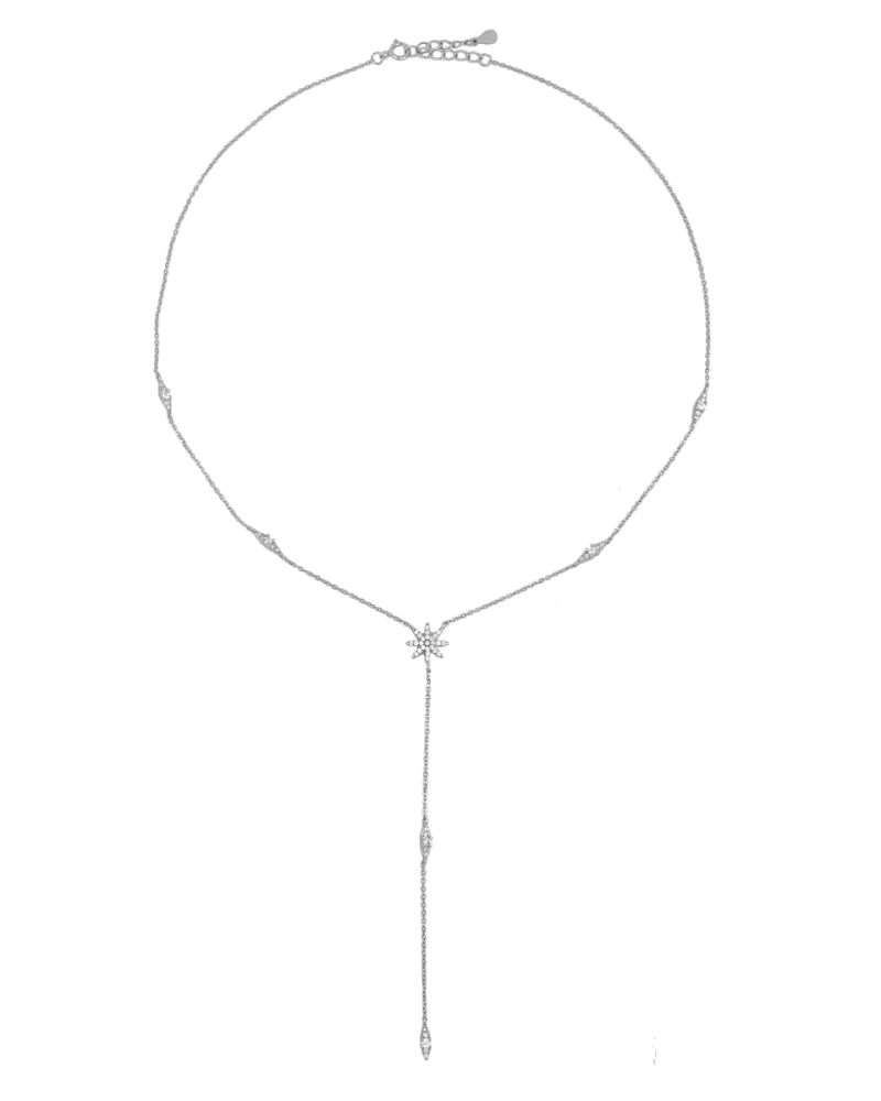 Collar Long Stars Silver