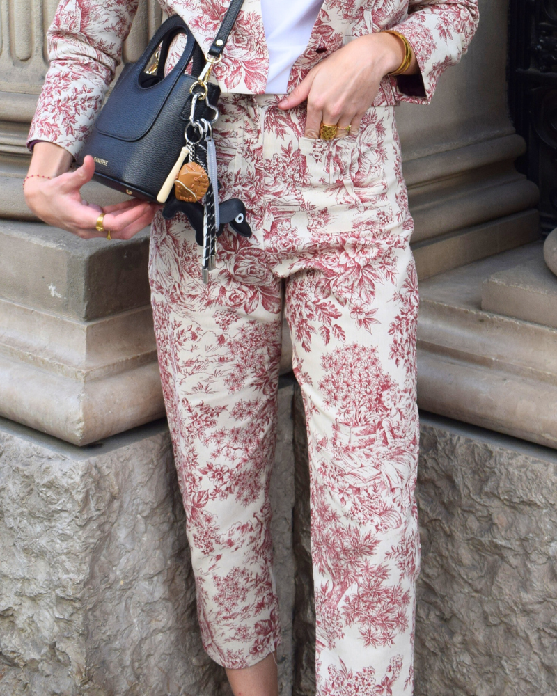Pantalón Toile de Jouy Granate