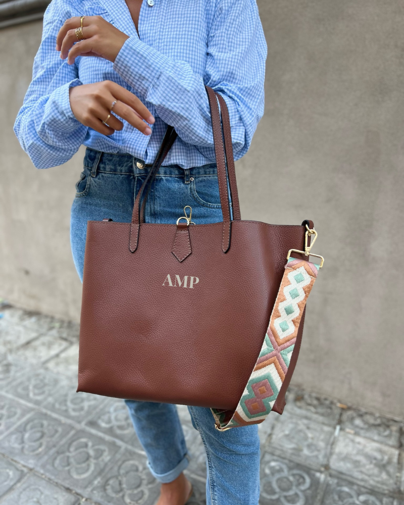 Bolso Shopping bag leather Brown
