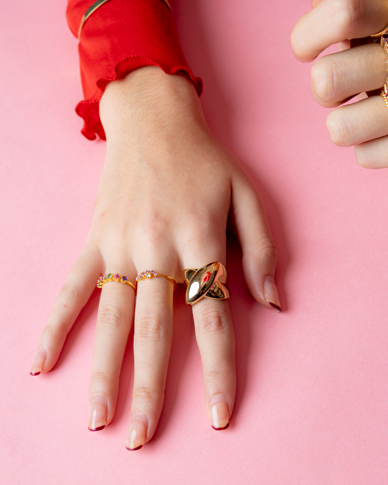 Anillo Maxi Cross Acero