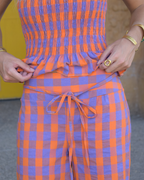 Pantalón Vichy Orange