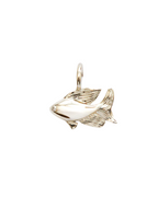 Fish Zirconia Charm Silver