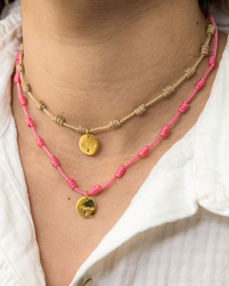 Collar recuerdos Mamá circonita
