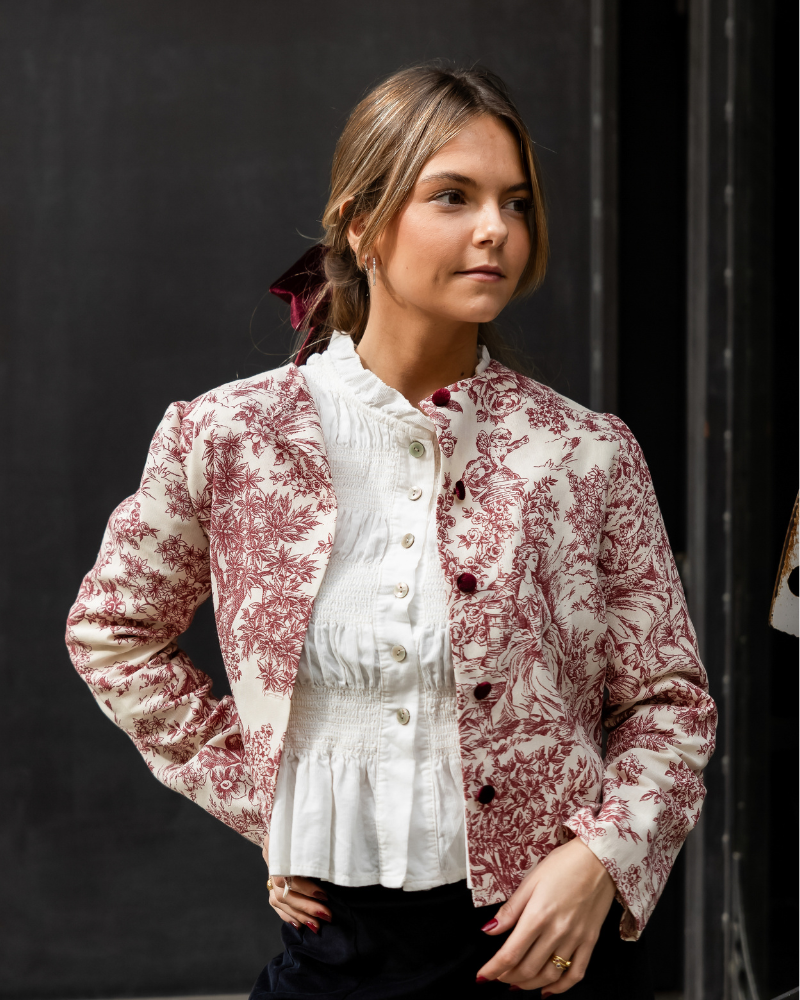 Toile de Jouy Garnet Jacket