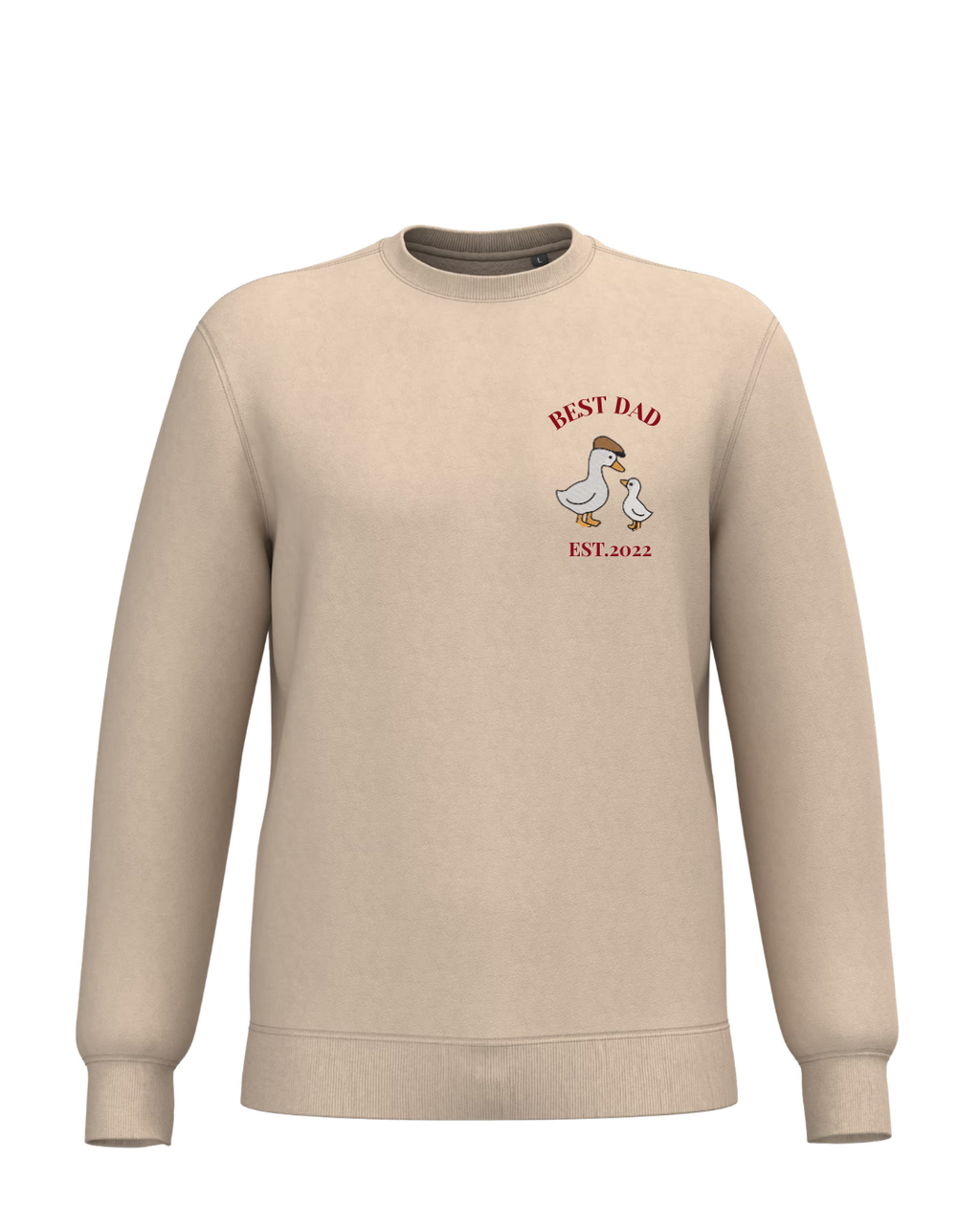 Sudadera Unisex personalizada Patos Beige