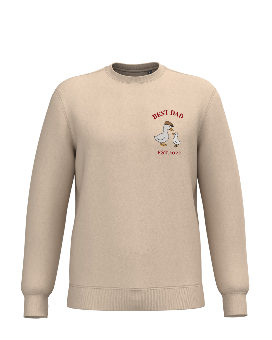PERSONALISED UNISEX SWEATSHIRT DUCKS Beige