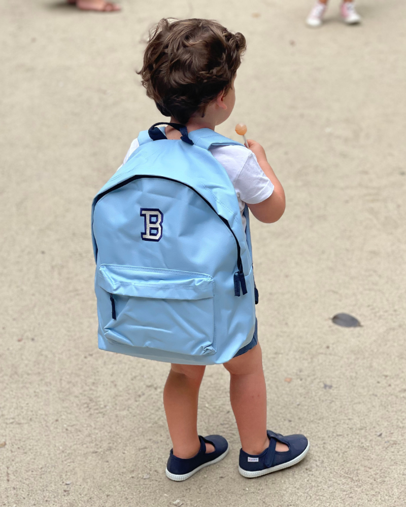 Personalised Blue Backpack