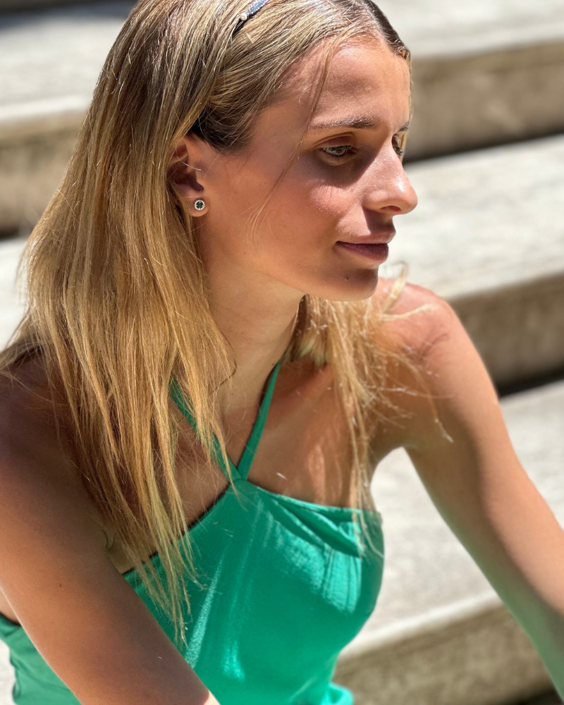 Pendientes mini Esmeralda