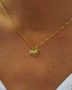 Elephant Zirconia Charm Silver