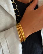 Pulseras Pan de Oro finas
