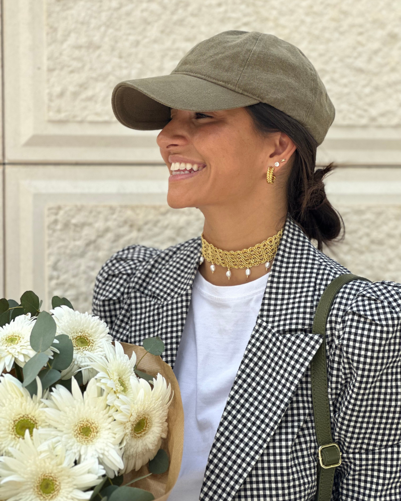 Choker Classic Golden Crochet