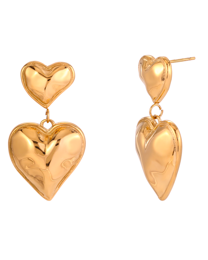 Double Heart Earrings