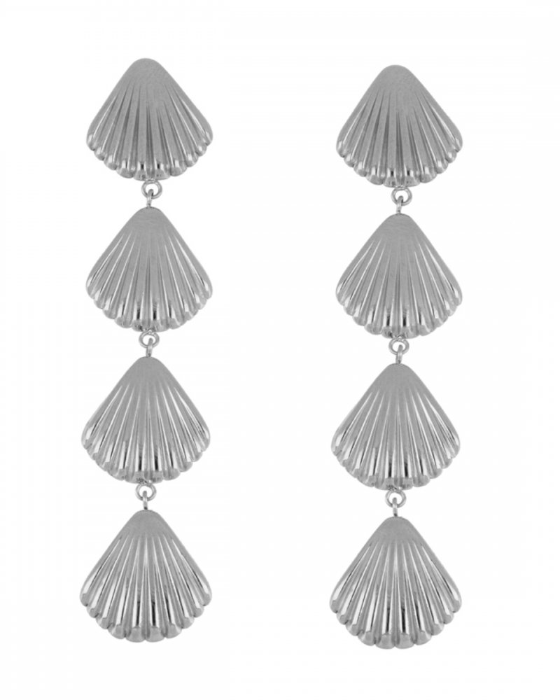 Pendientes conchitas Silver