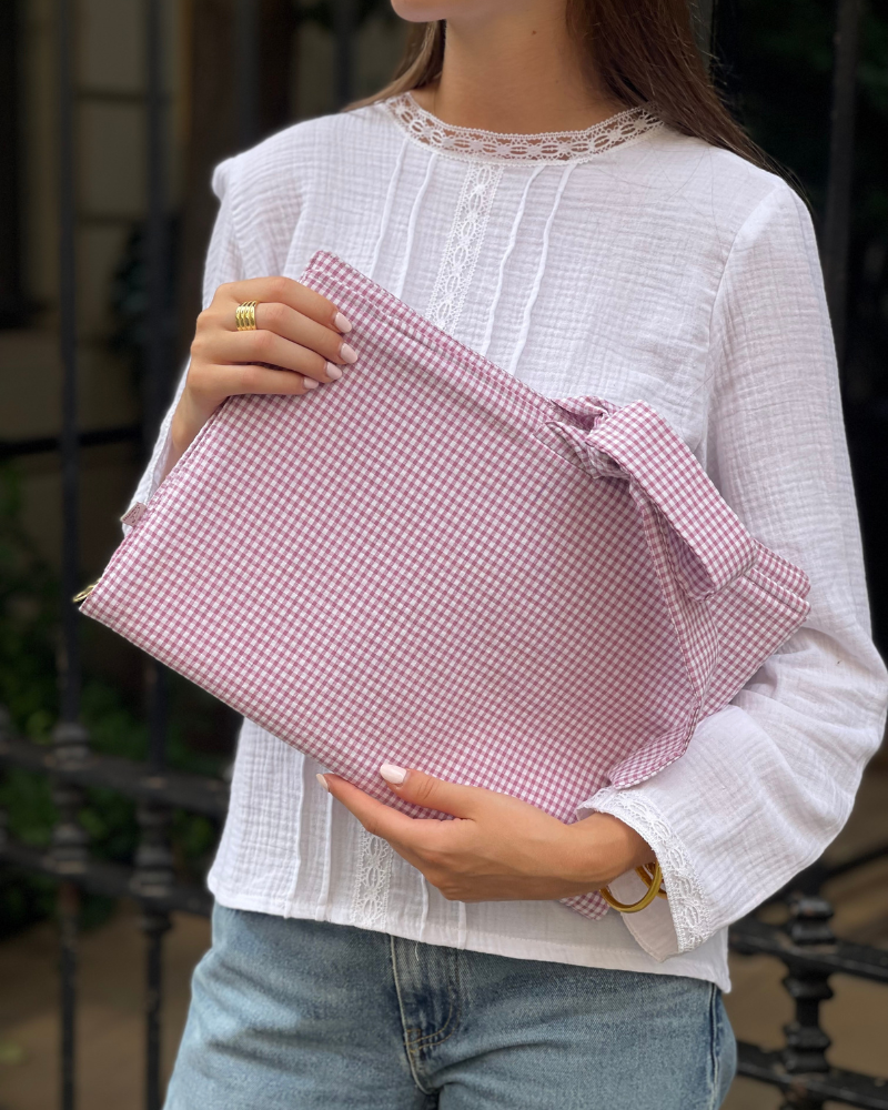 Funda personalizada / Portadocumentos Mini vichy pink