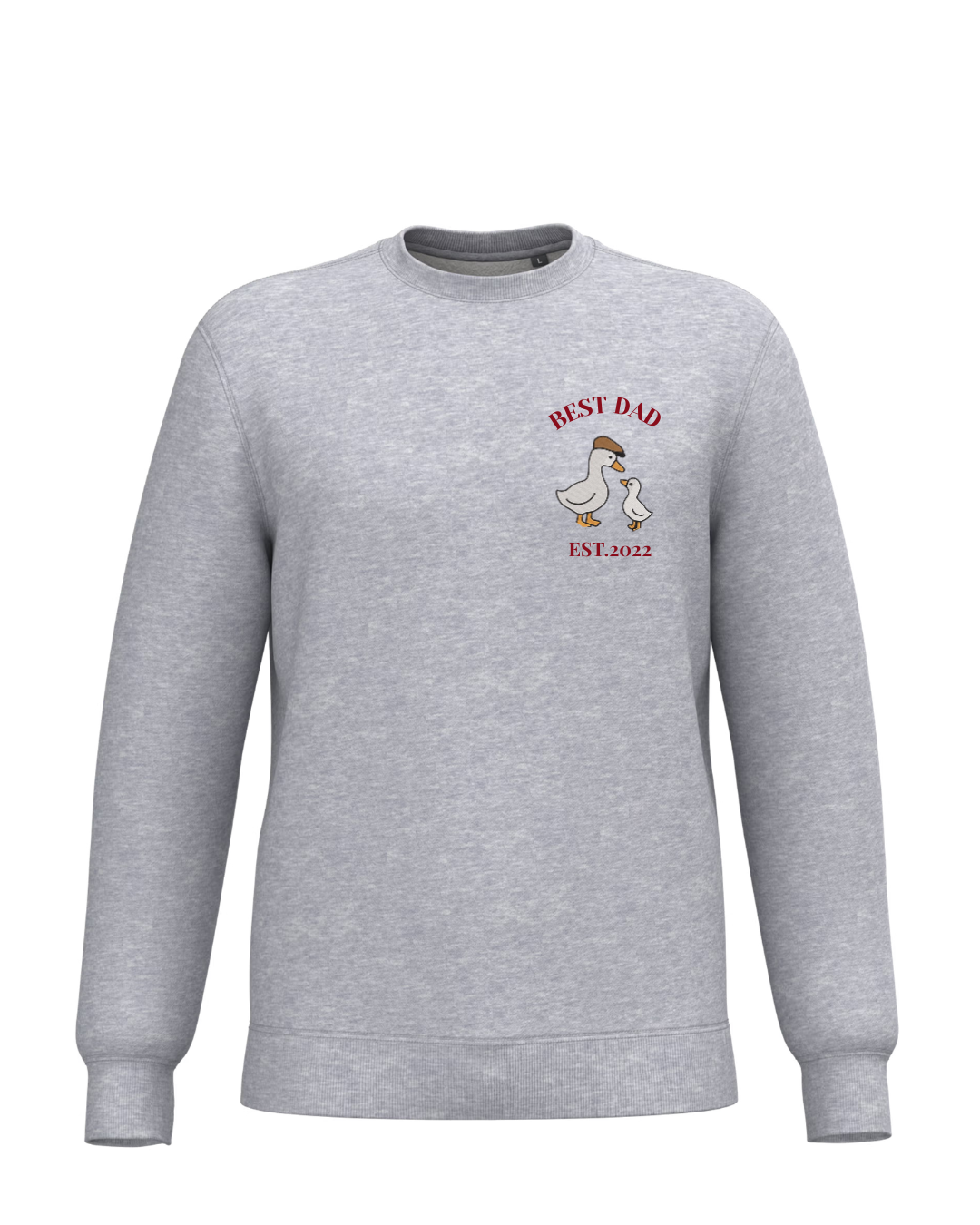 PERSONALISED UNISEX SWEATSHIRT DUCKS Grey