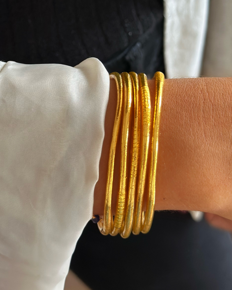 Pulseras Pan de Oro finas